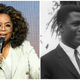 Oprah Winfrey, left; Sidney Portier.